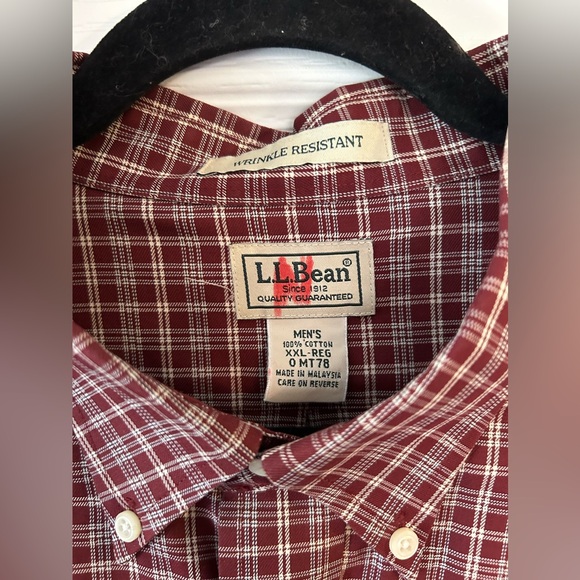 L.L. Bean Men’s Plaid Button Up Shirt - Picture 2 of 3